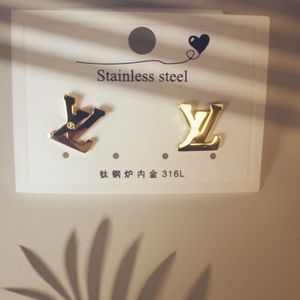 Earrings Gold Stainless steel